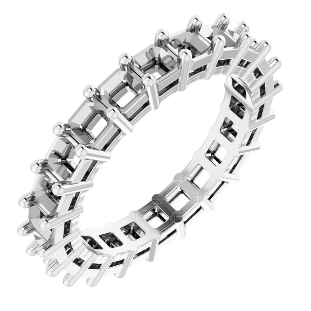 Shared-Prong Eternity Band