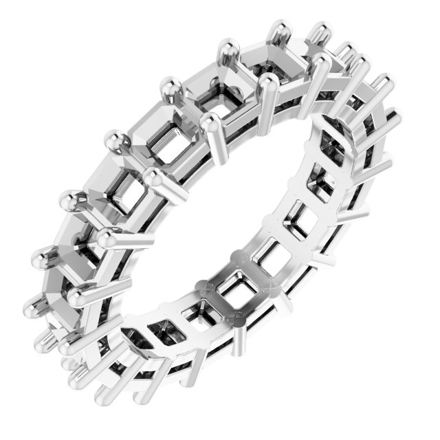 Shared-Prong Eternity Band