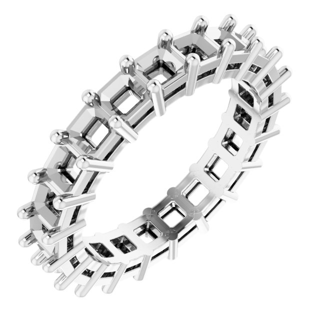 Shared-Prong Eternity Band