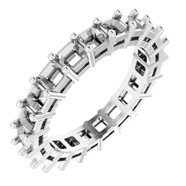 Shared-Prong Eternity Band