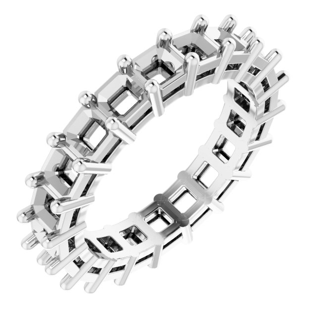 Shared-Prong Eternity Band