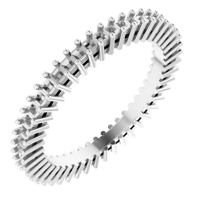 Shared-Prong Eternity Band