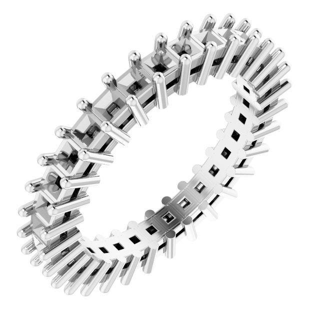 Shared-Prong Eternity Band