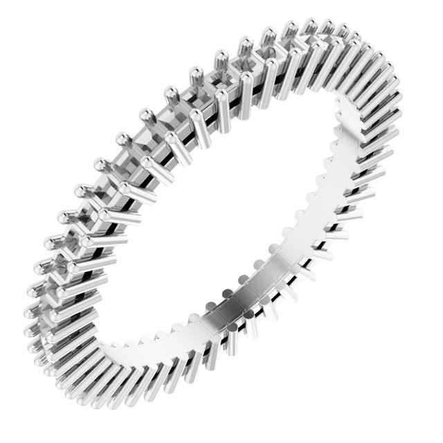 Shared-Prong Eternity Band