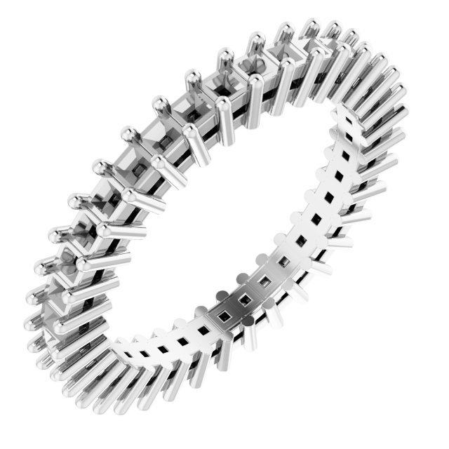 Shared-Prong Eternity Band