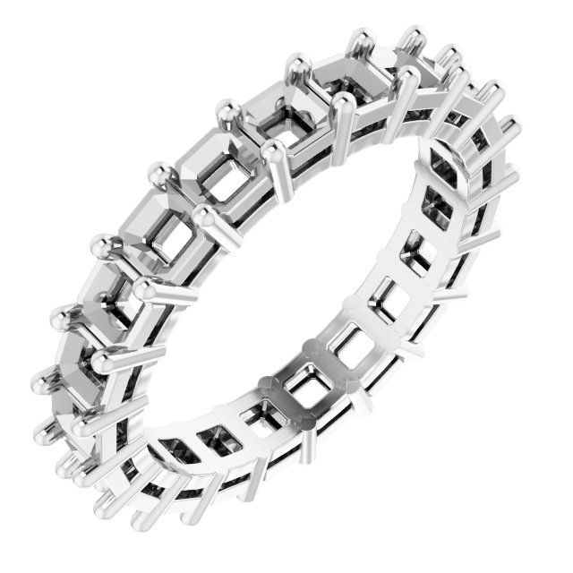 Shared-Prong Eternity Band