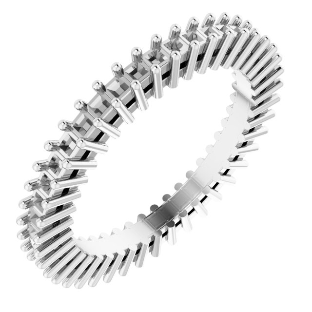 Shared-Prong Eternity Band