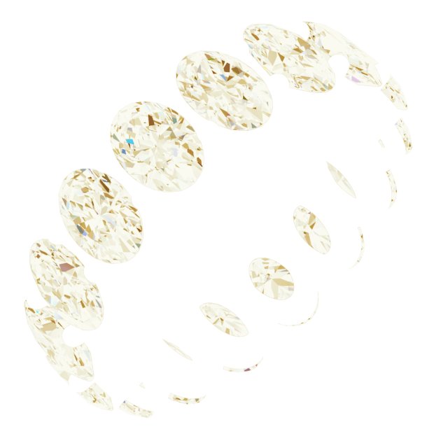 Shared-Prong Eternity Band