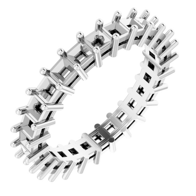 Shared-Prong Eternity Band