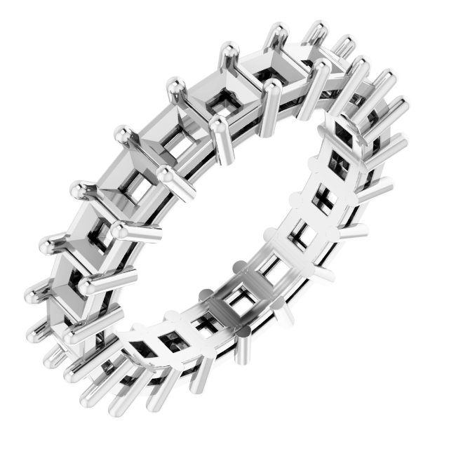 Shared-Prong Eternity Band