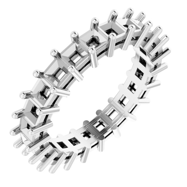 Shared-Prong Eternity Band