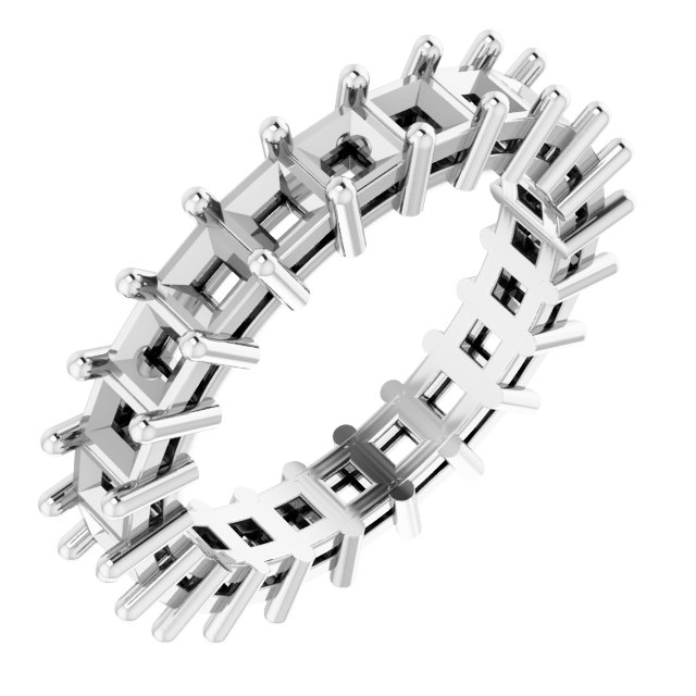 Shared-Prong Eternity Band
