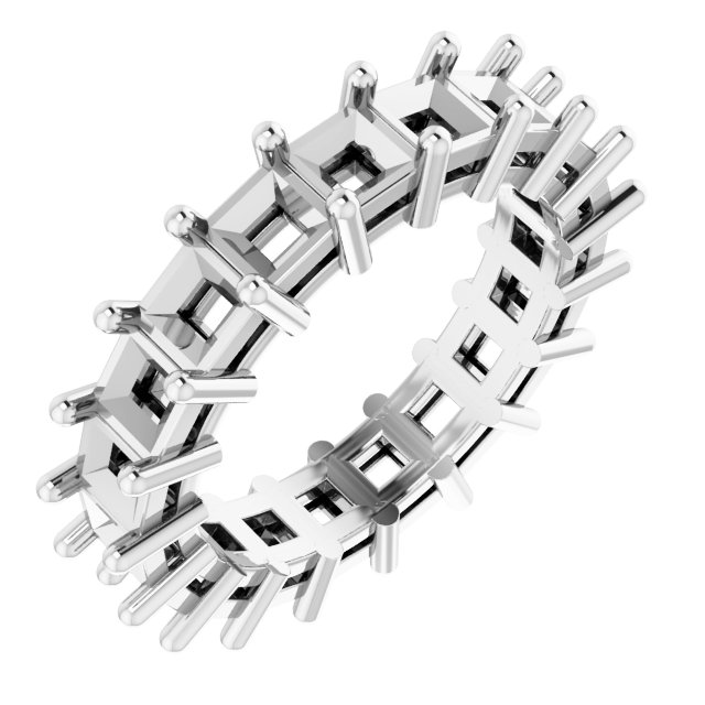 Shared-Prong Eternity Band