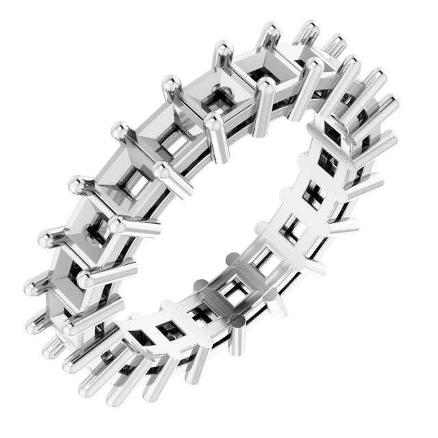 Shared-Prong Eternity Band