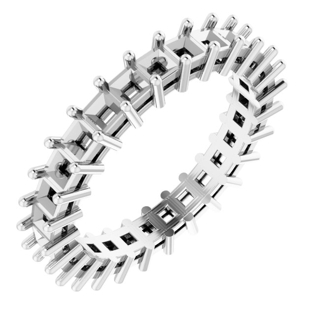 Shared-Prong Eternity Band