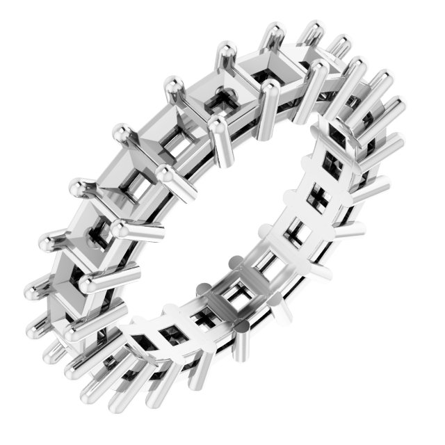 Shared-Prong Eternity Band
