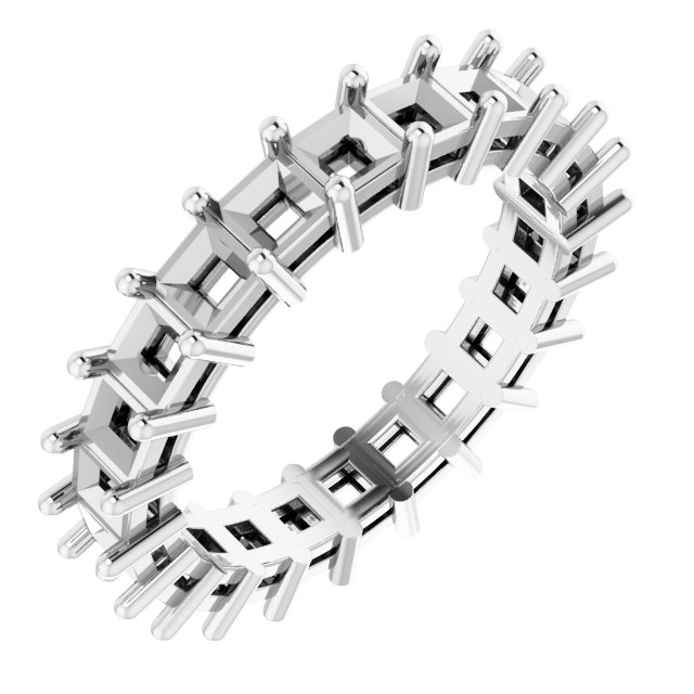 Shared-Prong Eternity Band