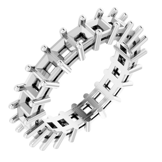 Shared-Prong Eternity Band