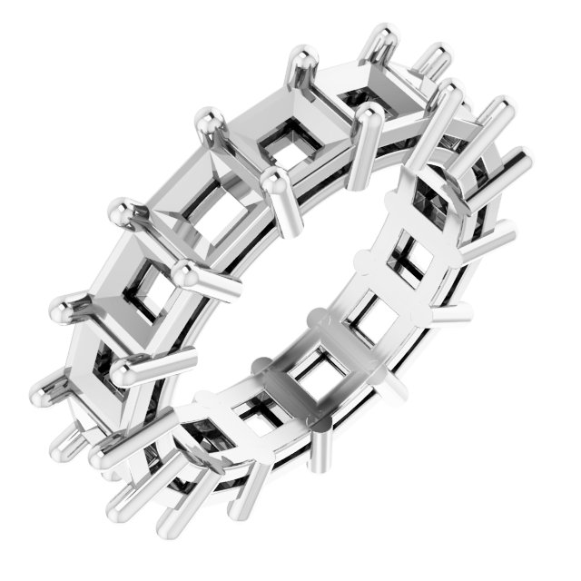 Shared-Prong Eternity Band