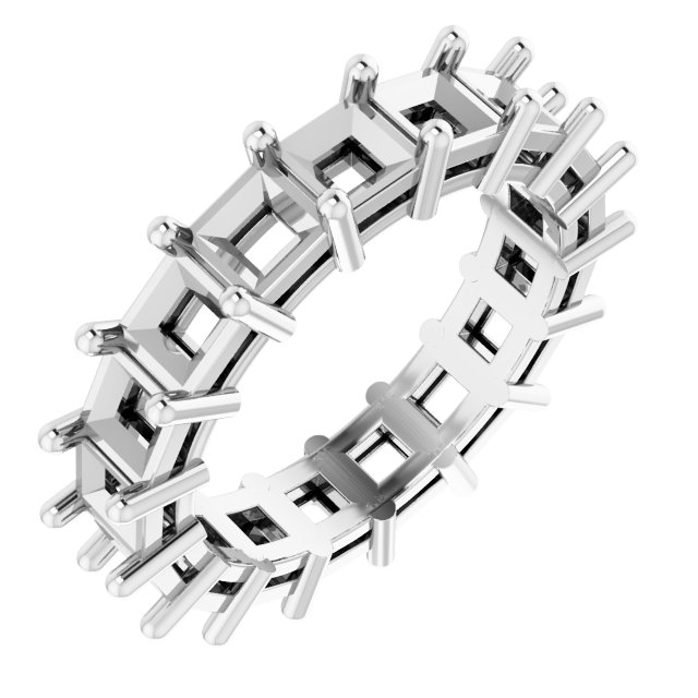 Shared-Prong Eternity Band