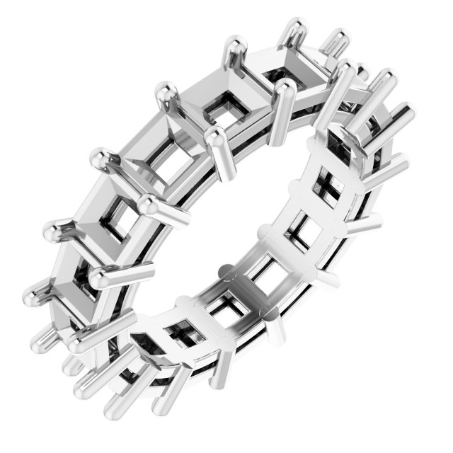 Shared-Prong Eternity Band