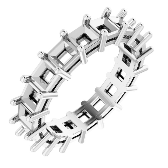 Shared-Prong Eternity Band