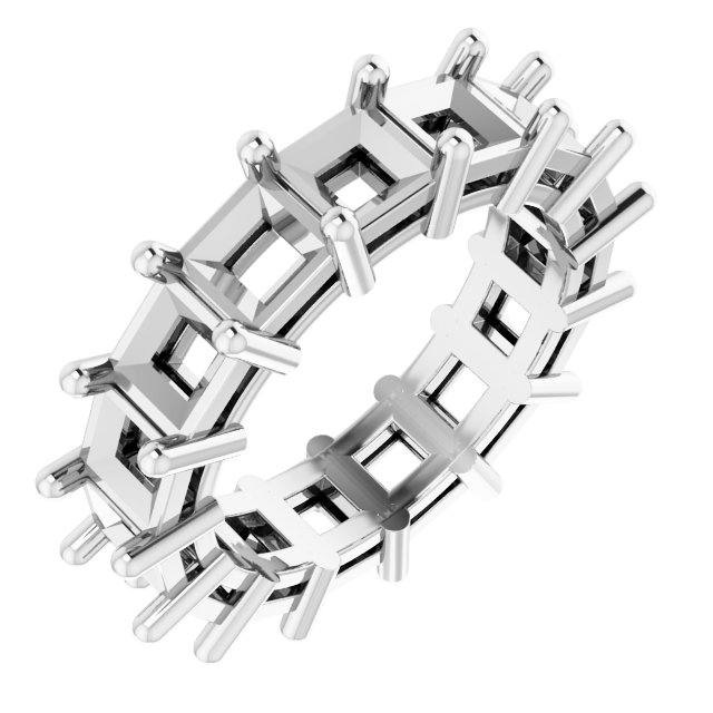 Shared-Prong Eternity Band