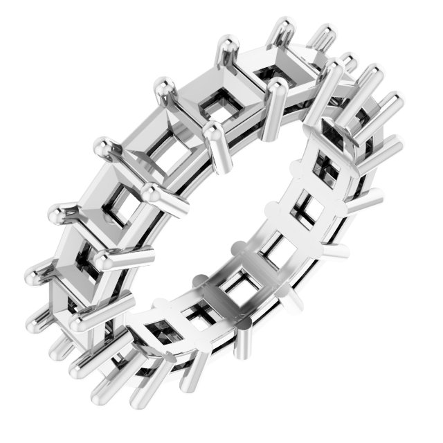Shared-Prong Eternity Band
