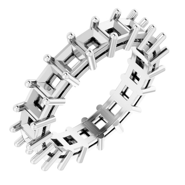 Shared-Prong Eternity Band