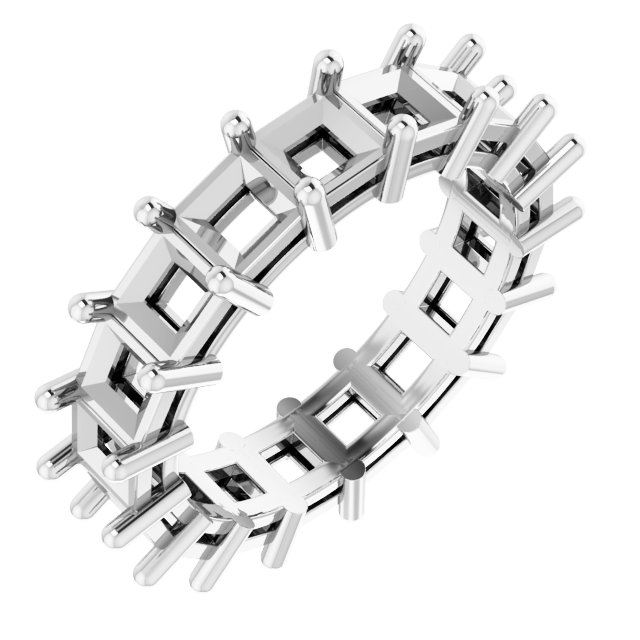 Shared-Prong Eternity Band