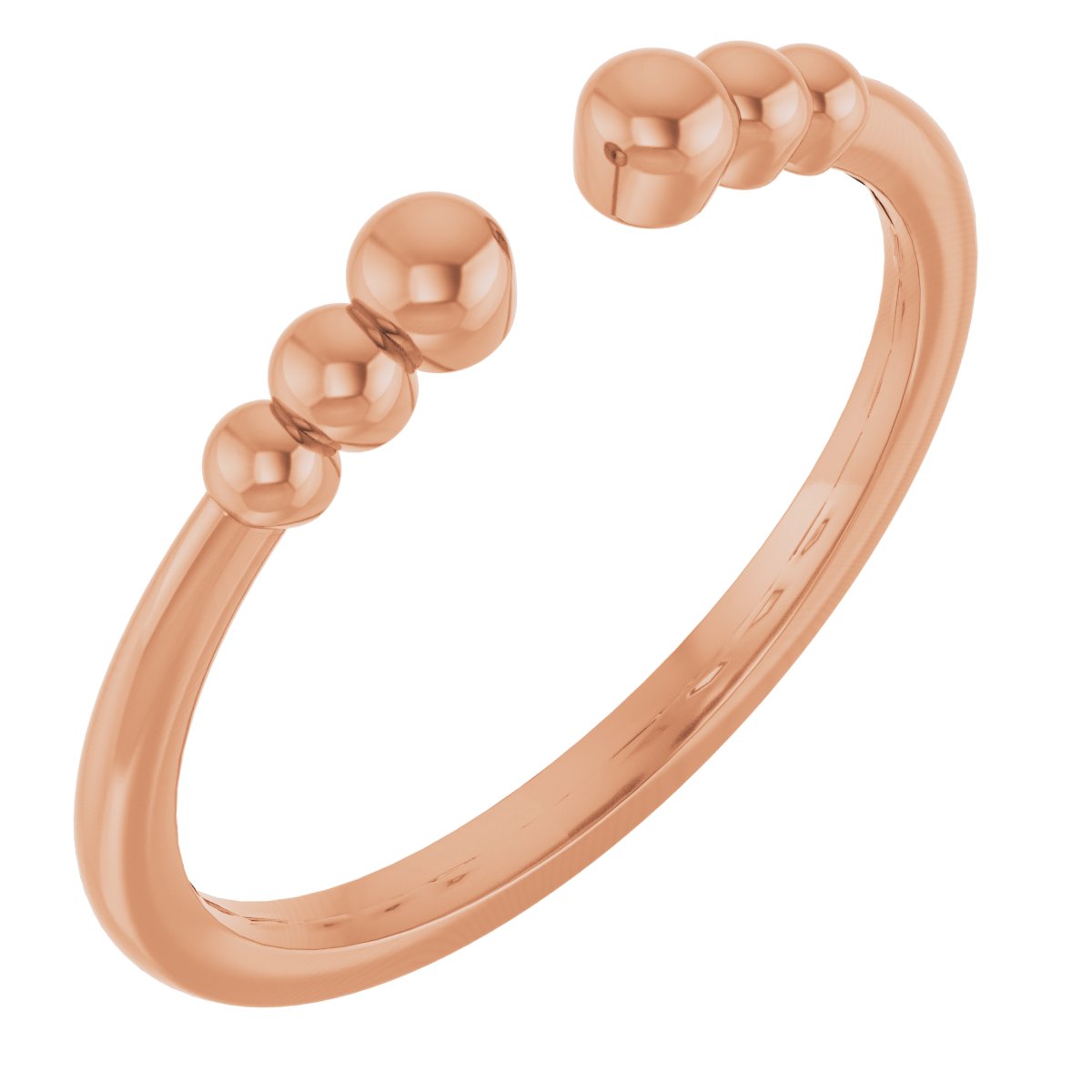 14K Rose Beaded Ring