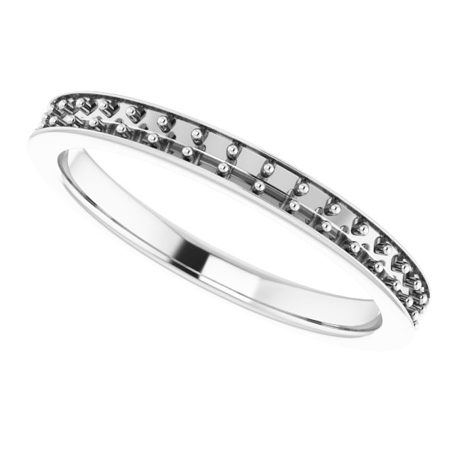 Band Mounting for 9x6 mm Pear Ring view 5