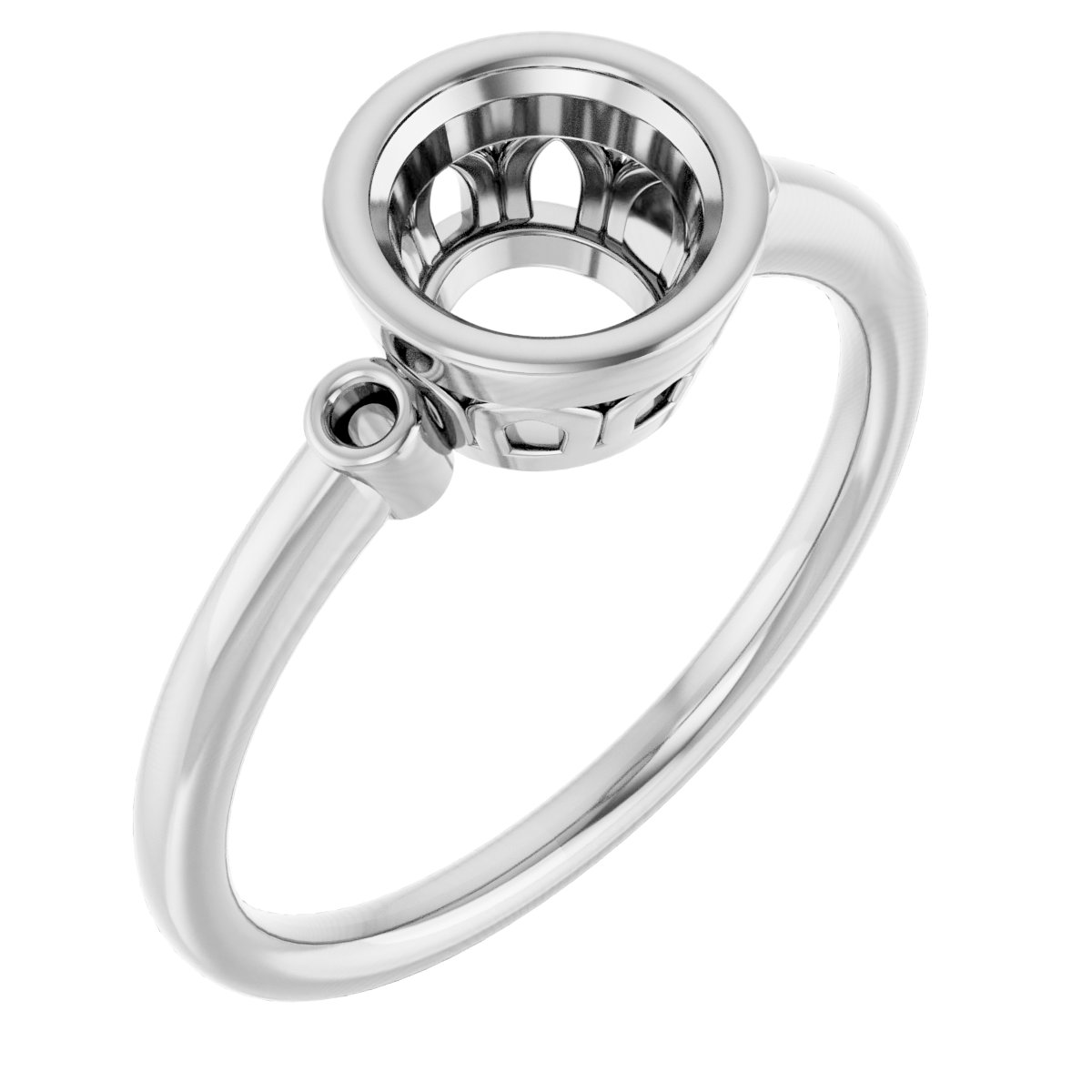 Bezel-Set Accented Ring