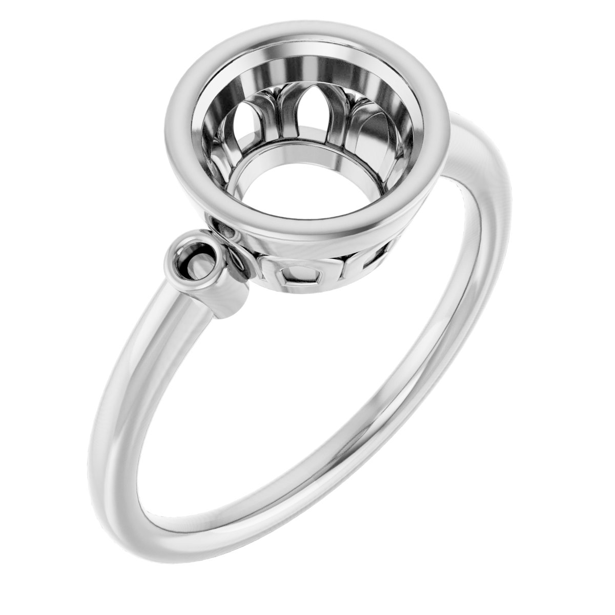 Bezel-Set Accented Ring