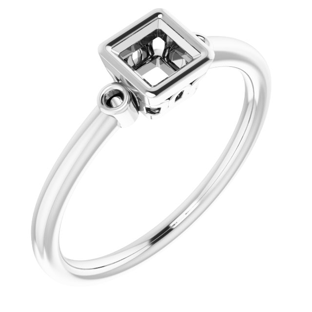Bezel-Set Accented Ring