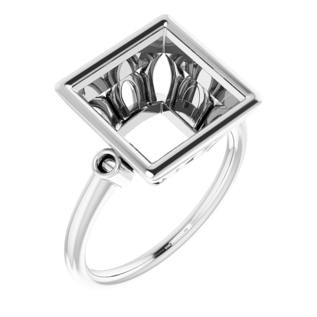 Bezel-Set Accented Ring