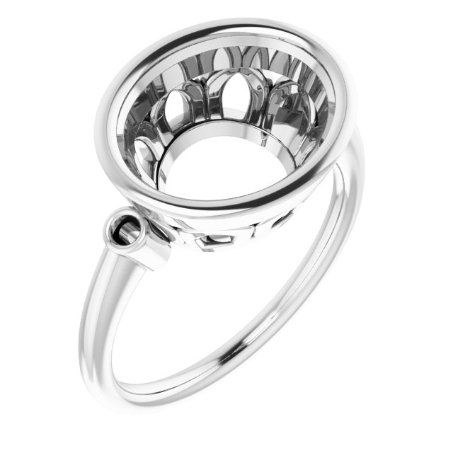Bezel-Set Accented Ring