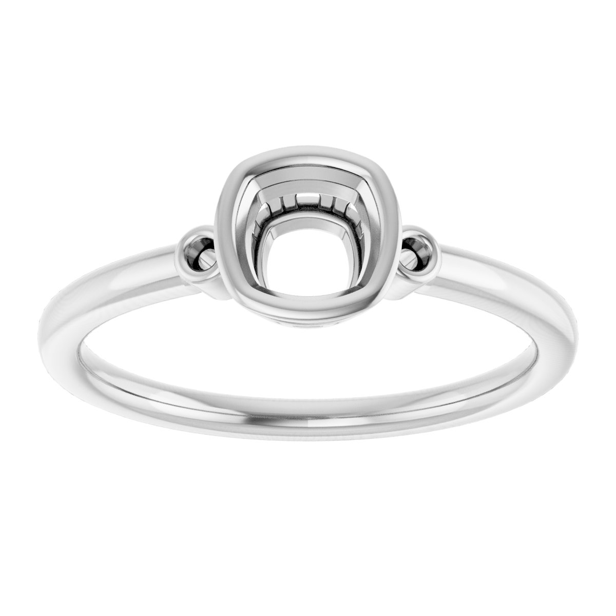 Lab-Grown Emerald & .02 CTW Natural Diamond Ring view 3