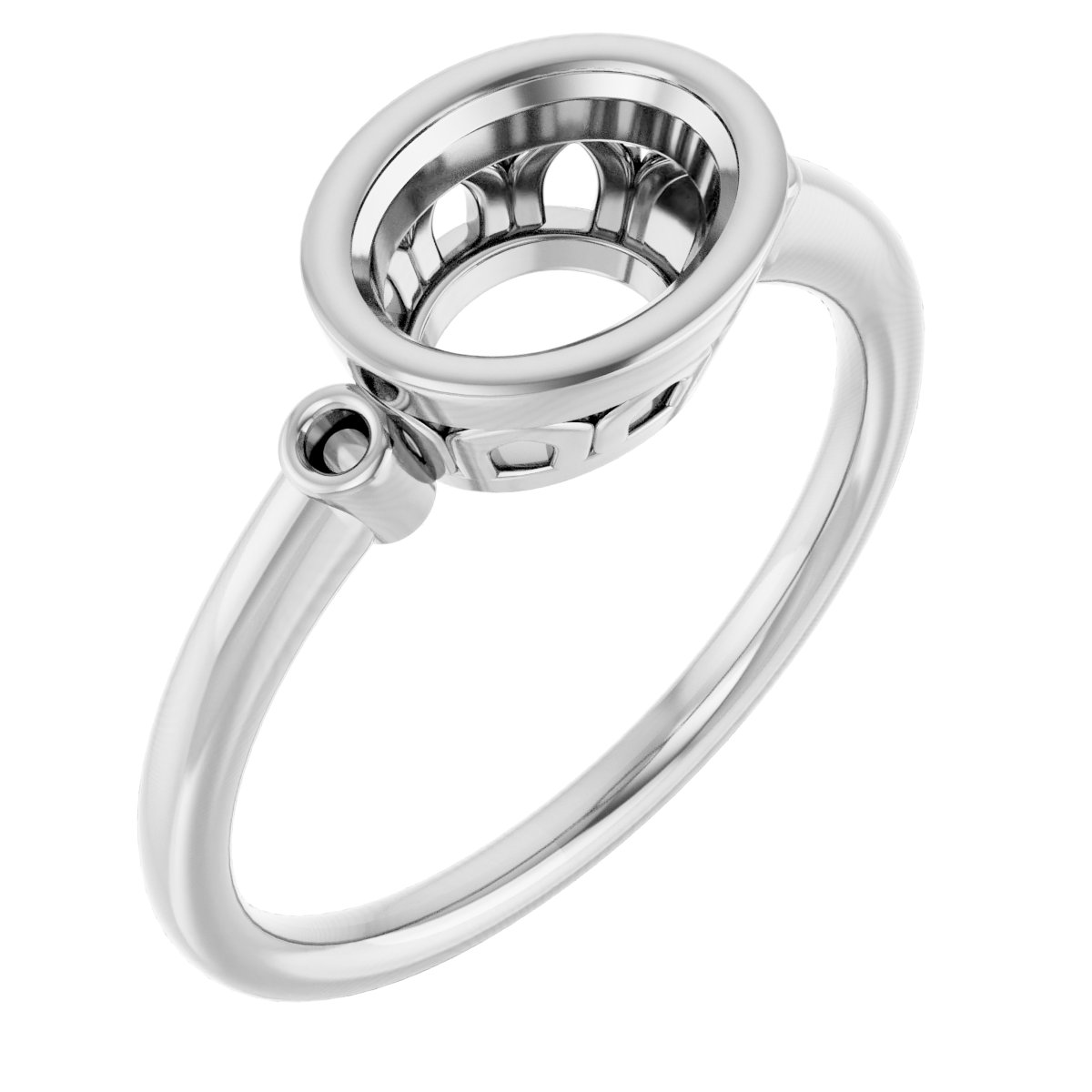 Bezel-Set Accented Ring