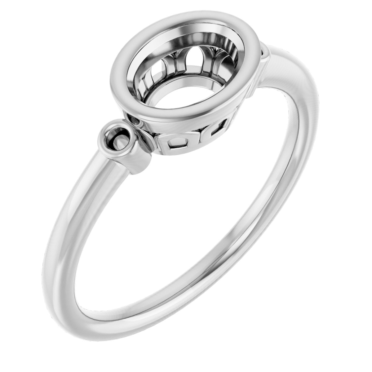 Bezel-Set Accented Ring