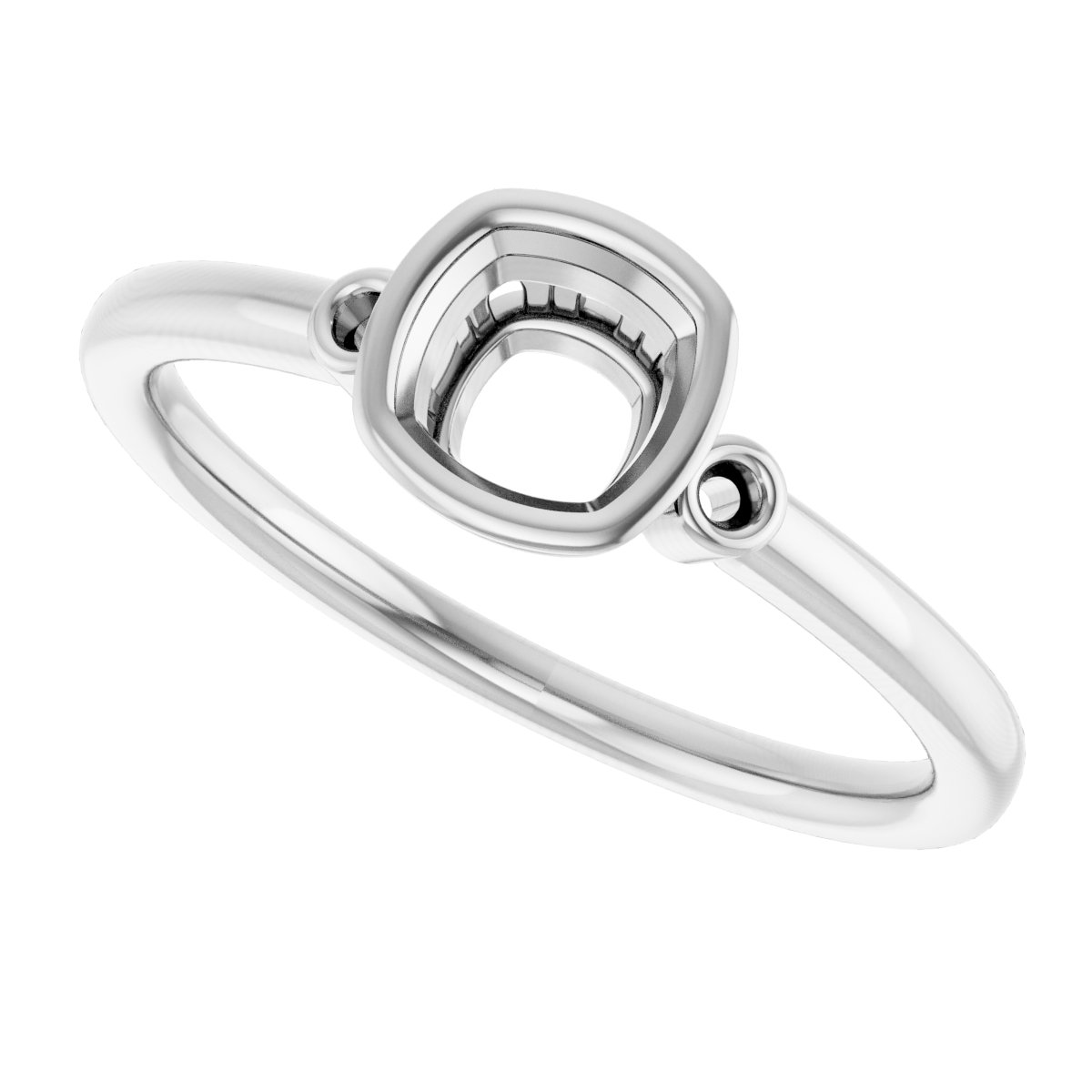 Lab-Grown Emerald & .02 CTW Natural Diamond Ring view 5