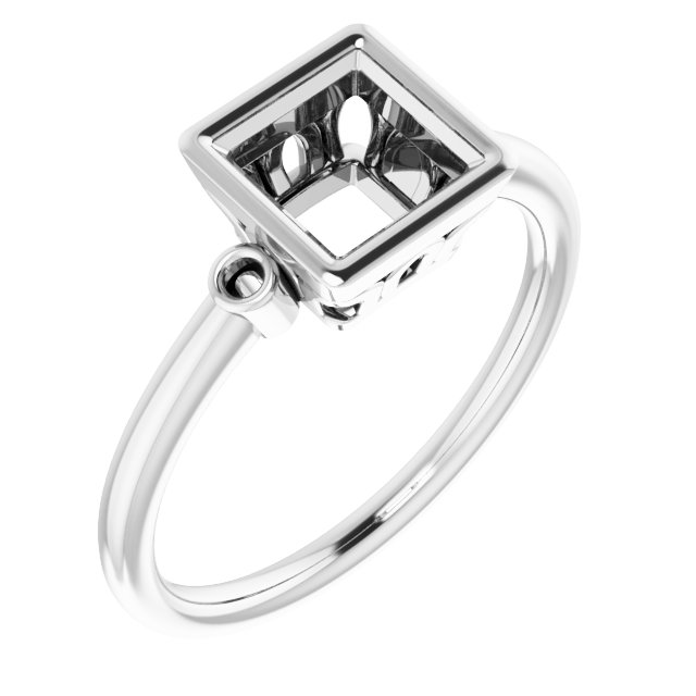 Bezel-Set Accented Ring
