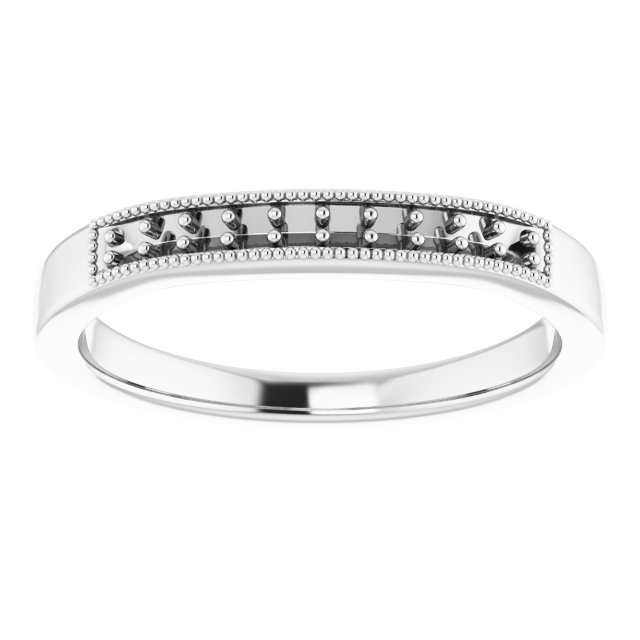 Band Mounting for 8 mm Cushion Ring view 3