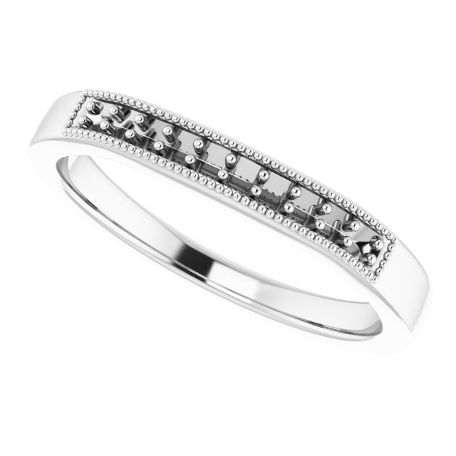Band Mounting for 8 mm Cushion Ring view 5