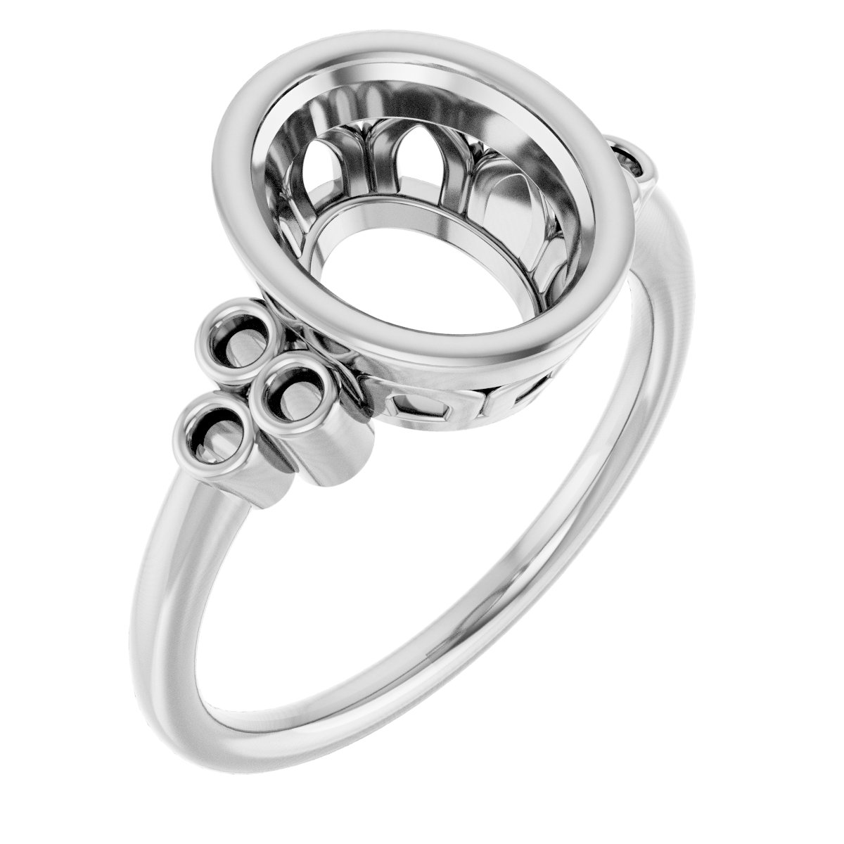 Bezel-Set Accented Ring