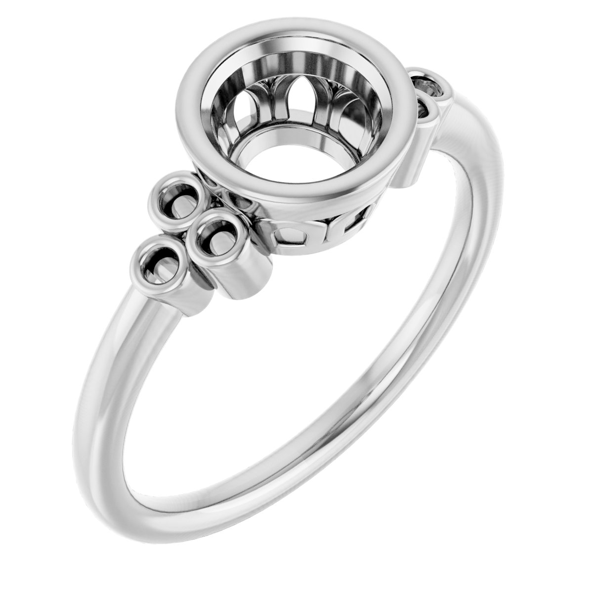 Bezel-Set Accented Ring