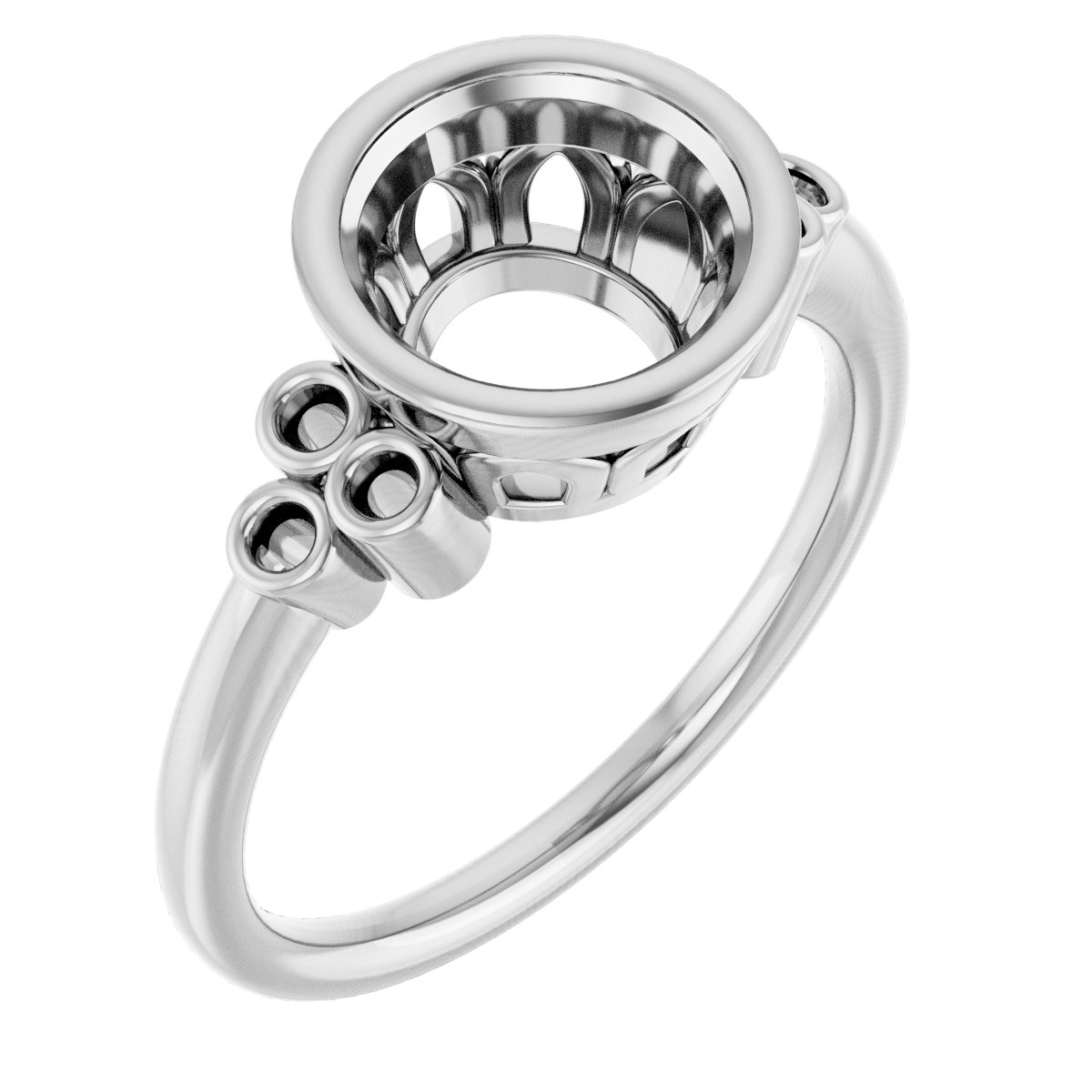 Bezel-Set Accented Ring