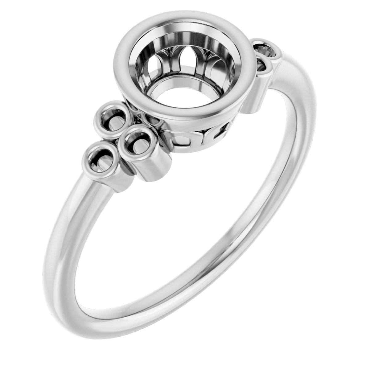 Bezel-Set Accented Ring