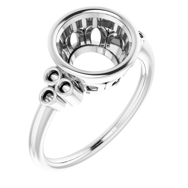 Bezel-Set Accented Ring