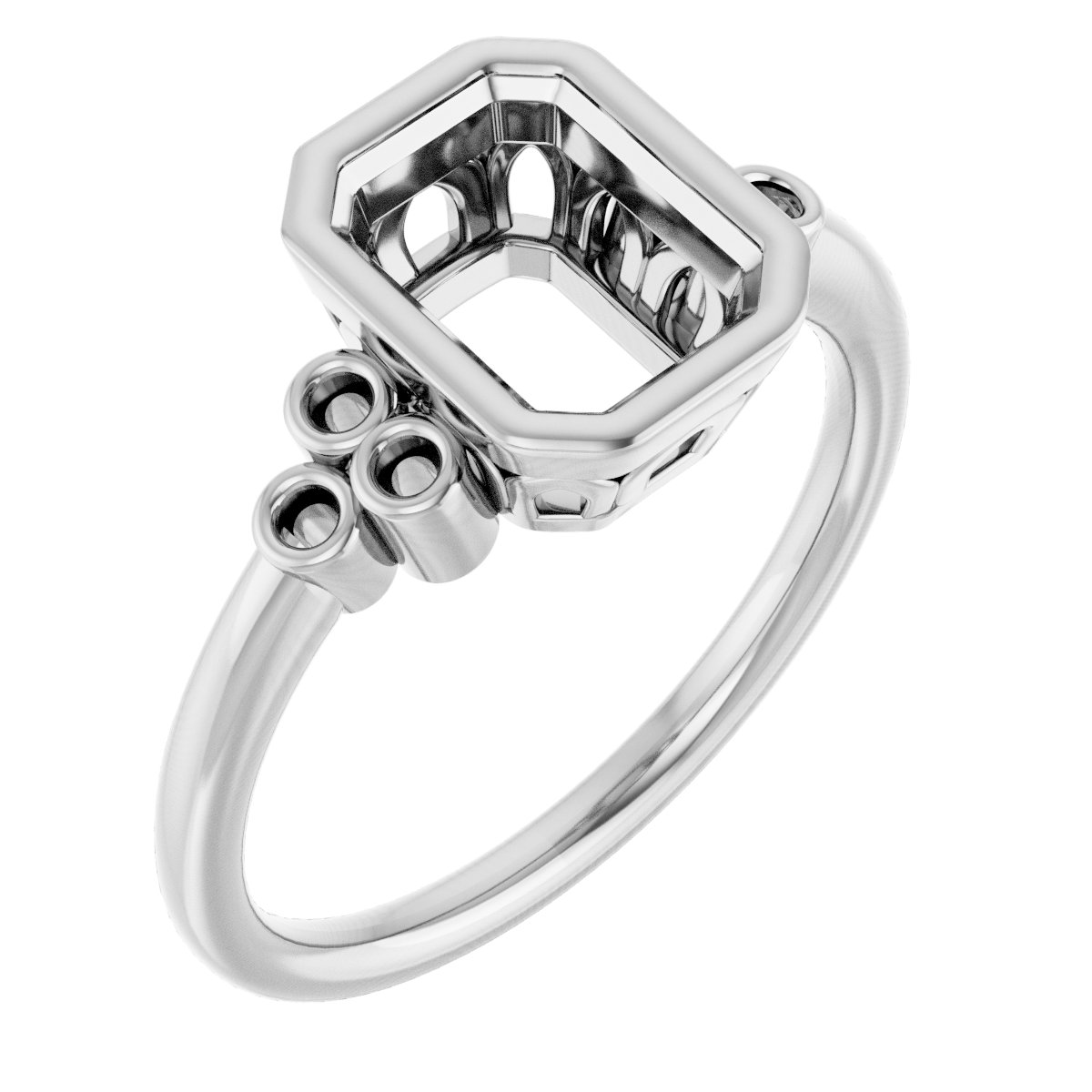 Bezel-Set Accented Ring